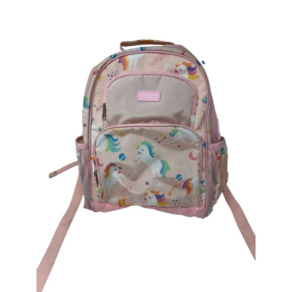 Mommore Unicorn Kids Backpack Pink With Mesh Pockets & Adjustable Straps - Picture 1 of 8